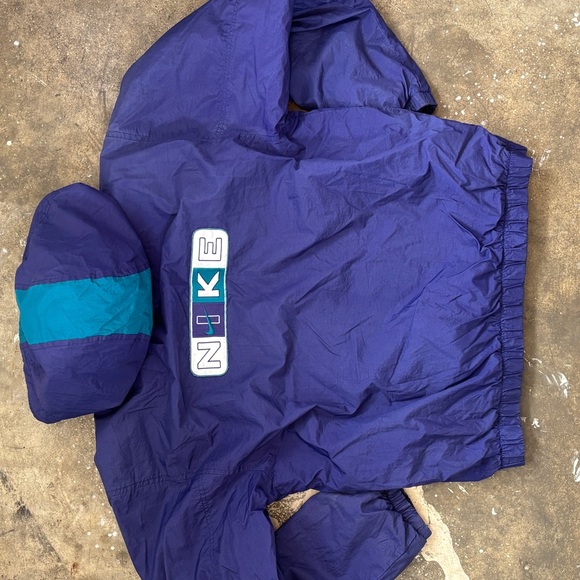 Rare Vintage 90s Nike Hooded Insulated Jacket - White Tag Era - Picture 11 of 13